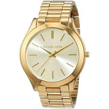 Michael Kors Mini Runway Slim Gold Dial Gold Steel Strap Watch for Women - MK3512 Buy Now By Michael Kors