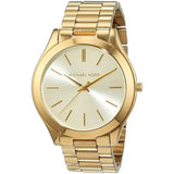 Michael Kors Slim Runway Gold Dial Gold Stainless Steel Strap Watch for Women - MK3179 Buy Now By Michael Kors