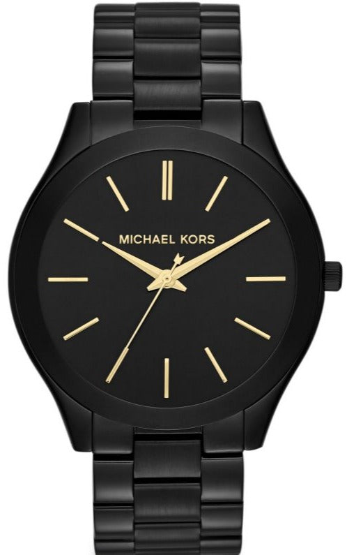 Michael Kors Slim Runway Black Dial Black Stainless Steel Strap Watch for Women - MK3221 Buy Now By Michael Kors