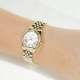 Michael Kors Lexington Quartz Silver Dial Gold Steel Strap Watch For Women - MK3229 Buy Now By Michael Kors