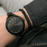 Michael Kors Slim Runway Black Dial Black Steel Strap Watch for Women - MK3317 Buy Now By Michael Kors