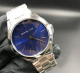 Michael Kors Slim Runway Quartz Blue Dial Silver Steel Strap Watch For Women - MK3379 Buy Now By Michael Kors