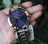 Michael Kors Slim Runway Quartz Blue Dial Silver Steel Strap Watch For Women - MK3379 Buy Now By Michael Kors
