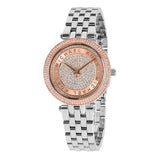Michael Kors Darci Rose Gold Dial Silver Steel Strap Watch for Women - MK3446 Buy Now By Michael Kors