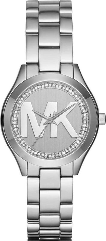 Michael Kors Mini Slim Runway Silver Dial Silver Steel Strap Watch for Women - MK3548 Buy Now By Michael Kors