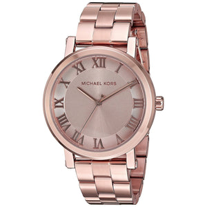 Michael Kors Norie Rose Gold Dial Rose Gold Steel Strap Watch for Women - MK3561 Buy Now By Michael Kors