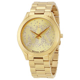 Michael Kors Slim Runway Gold Dial Gold Steel Strap Watch for Women - MK3590 Buy Now By Michael Kors
