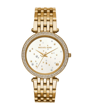 Michael Kors Darci White Dial Gold Steel Strap Watch for Women - MK3727 Buy Now By Michael Kors