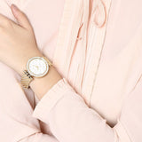 Michael Kors Darci White Dial Gold Steel Strap Watch for Women - MK3727 Buy Now By Michael Kors