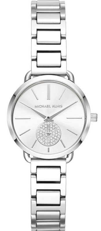 Michael Kors Portia Quartz Silver Dial Silver Steel Strap Watch For Women - MK3837 Buy Now By Michael Kors