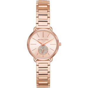 Michael Kors Portia Analog Quartz Rose Gold Dial Rose Gold Steel Strap Watch For Women - MK3839 Buy Now By Michael Kors