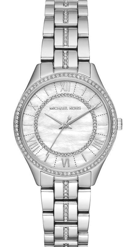 Michael Kors Lauryn Mother of Pearl Dial Silver Steel Strap Watch for Women - MK3900 Buy Now By Michael Kors