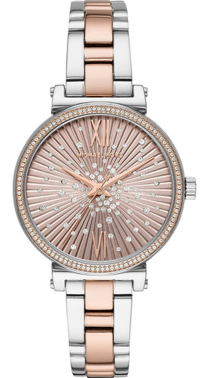 Michael Kors Sofie Quartz Rose Gold Dial Two Tone Steel Strap Watch For Women - MK3972 Buy Now By Michael Kors