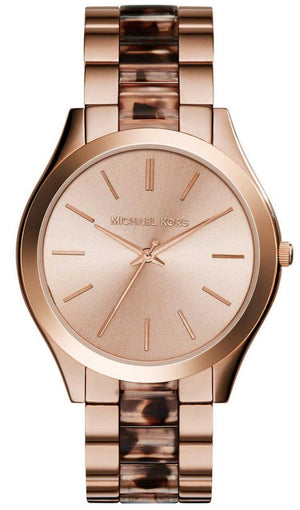 Michael Kors Runway Rose Gold Dial Two Tone Steel Strap Watch for Women - MK4301 Buy Now By Michael Kors
