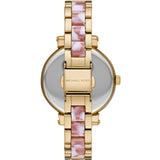 Michael Kors Sofie Crystals Mother of Pearl Pink Dial Two Tone Steel Strap Watch For Women - MK4344 Buy Now By Michael Kors