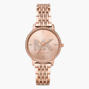 Michael Kors Melissa Pave Quartz Rose Gold Dial Rose Gold Steel Strap Watch for Women - MK4372 Buy Now By Michael Kors