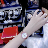 Michael Kors Darci Pave Silver Dial Rose Gold Steel Strap Watch For Women - MK4517 Buy Now By Michael Kors