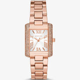 Michael Kors Emery Three-Hand Crystals Silver Dial Rose Gold Steel Strap Watch for Women - MK4641 Buy Now By Michael Kors