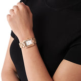 Michael Kors Emery Three-Hand Crystals Silver Dial Rose Gold Steel Strap Watch for Women - MK4641 Buy Now By Michael Kors