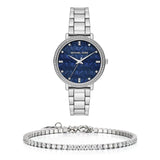 Michael Kors Pyper Blue Dial Silver Steel Strap Watch For Women - MK4671 Buy Now By Michael Kors
