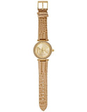 Michael Kors Parker Three-Hand Gold Dial Brown Leather Strap Watch For Women - MK4725 Buy Now By Michael Kors