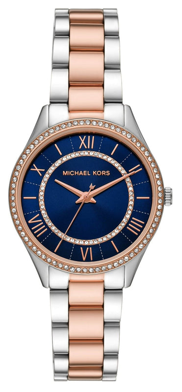 Michael Kors Lauryn Three-Hand Blue Dial Two Tone Steel Strap Watch for Women - MK4738 Buy Now By Michael Kors