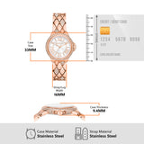 Michael Kors Camille Analog Silver Dial Rose Gold Steel Strap Watch for Women - MK4810 Buy Now By Michael Kors