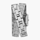 Michael Kors Emery Pave Double Wrap Crystals White Dial Silver Steel Strap Watch for Women - MK4836 Buy Now By Michael Kors
