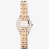Michael Kors Harlowe Three-Hand Mother of Pearl White Dial Tri Tone Steel Strap Watch for Women - MK4846 Buy Now By Michael Kors