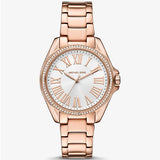 Michael Kors Kacie Three-Hand White Dial Rose Gold Steel Strap Watch for Women - MK4853 Buy Now By Michael Kors
