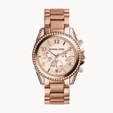 Michael Kors Blair Rose Gold Dial Rose Gold Steel Strap Watch for Women - MK5263 Buy Now By Michael Kors