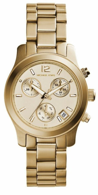 Michael Kors Runway Gold Dial Gold Steel Strap Watch for Women - MK5384 Buy Now By Michael Kors
