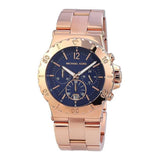 Michael Kors Bel Aire Blue Dial Rose Gold Steel Strap Watch for Women - MK5410 Buy Now By Michael Kors
