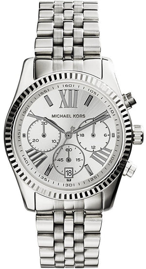Michael Kors Lexington Silver Dial Silver Steel Strap Watch for Women - MK5555 Buy Now By Michael Kors
