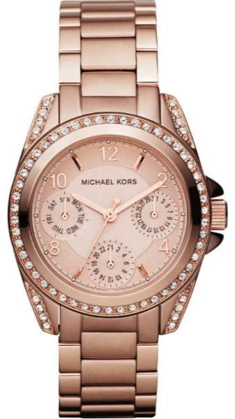 Michael Kors Blair Rose Gold Dial Rose Gold Steel Strap Watch for Women - MK5613 Buy Now By Michael Kors