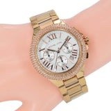 Michael Kors Camille Chronograph White Dial Rose Gold Steel Strap Watch for Women - MK5636 Buy Now By Michael Kors