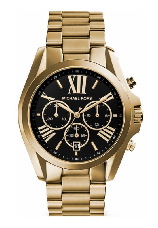 Michael Kors Bradshaw Black Dial Gold Steel Strap Watch for Women - MK5739 Buy Now By Michael Kors