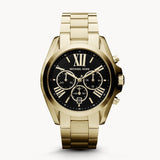 Michael Kors Bradshaw Black Dial Gold Steel Strap Watch for Women - MK5739 Buy Now By Michael Kors