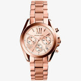 Michael Kors Bradshaw Chronograph Rose Gold Dial Rose Gold Steel Strap Watch for Women - MK5799 Buy Now By Michael Kors
