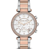 Michael Kors Parker White Dial Two Tone Steel Strap Watch for Women - MK5820 Buy Now By Michael Kors