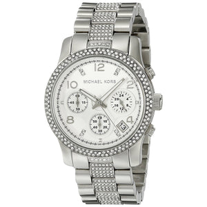 Michael Kors Runway White Dial Silver Steel Strap Watch for Women - MK5825 Buy Now By Michael Kors