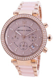 Michael Kors Parker Pink Dial Two Tone Steel Strap Watch for Women - MK5896 Buy Now By Michael Kors