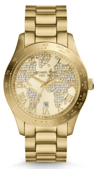 Michael Kors Layton Chronograph Gold Dial Gold Steel Strap Watch for Women - MK5959 Buy Now By Michael Kors