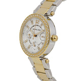 Michael Kors Parker White Dial Two Tone Steel Strap Watch for Women - MK6055 Buy Now By Michael Kors