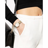 Michael Kors Parker White Dial Two Tone Steel Strap Watch for Women - MK6055 Buy Now By Michael Kors