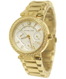 Michael Kors Parker White Dial Gold Steel Strap Watch for Women - MK6056 Buy Now By Michael Kors