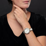 Michael Kors Parker White Dial Two Tone Steel Strap Watch for Women - MK6119 Buy Now By Michael Kors