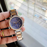Michael Kors Parker Blue Dial Two Tone Steel Strap Watch for Women - MK6141 Buy Now By Michael Kors