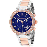 Michael Kors Parker Blue Dial Two Tone Steel Strap Watch for Women - MK6141 Buy Now By Michael Kors
