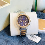 Michael Kors Parker Blue Dial Two Tone Steel Strap Watch for Women - MK6141 Buy Now By Michael Kors